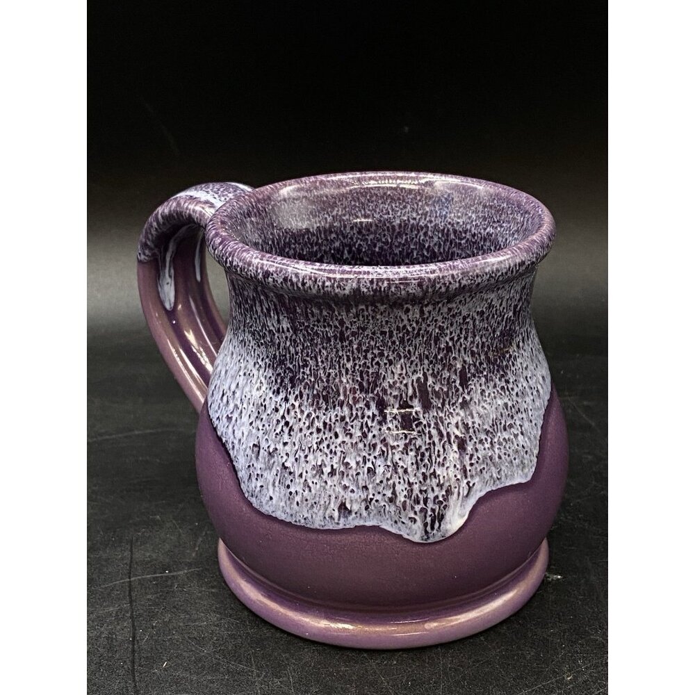 2012 Deneen Pottery Another Broken Egg Cafe Lilac Purple Mug Dallas Texas - Picture 7 of 12